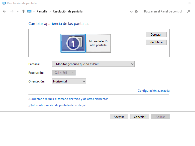 cambiar la resolución de pantalla? PC Academia