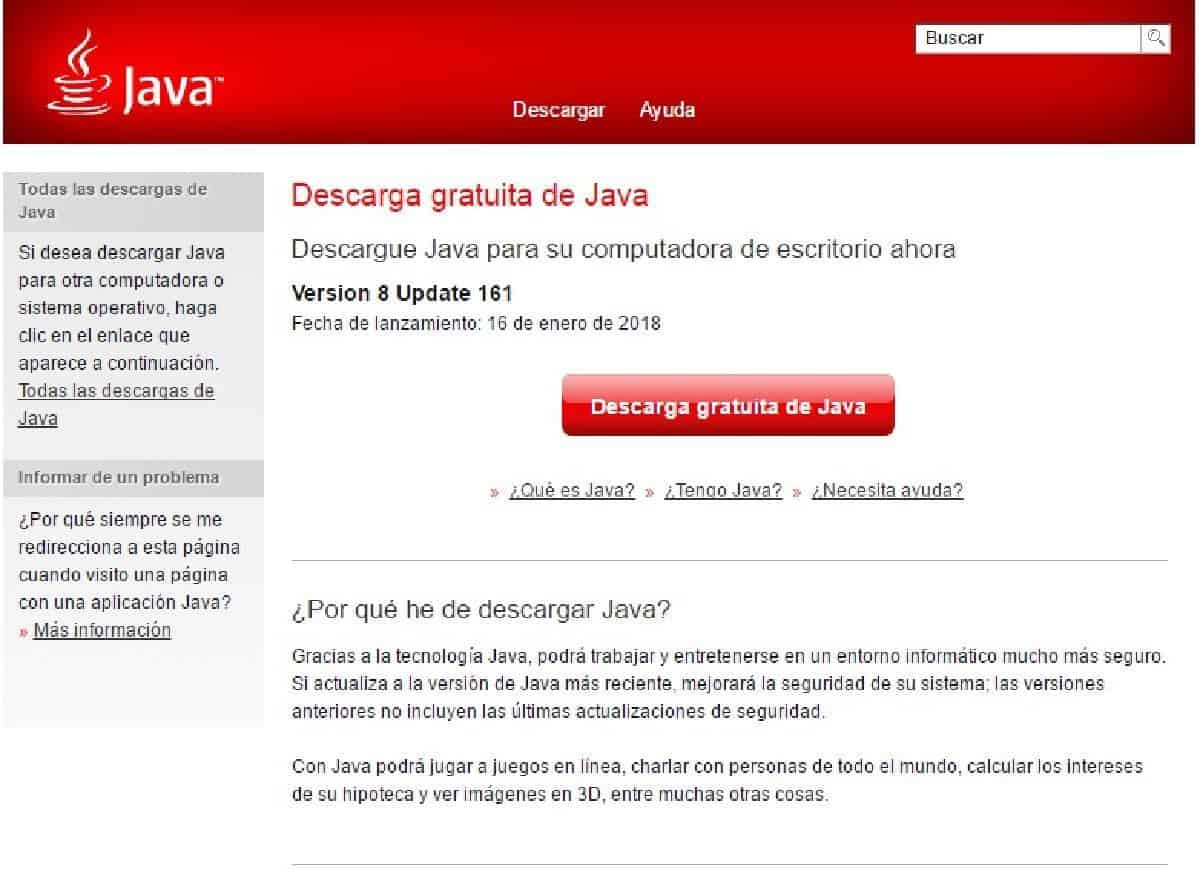 Cómo actualizar Java - Descargar