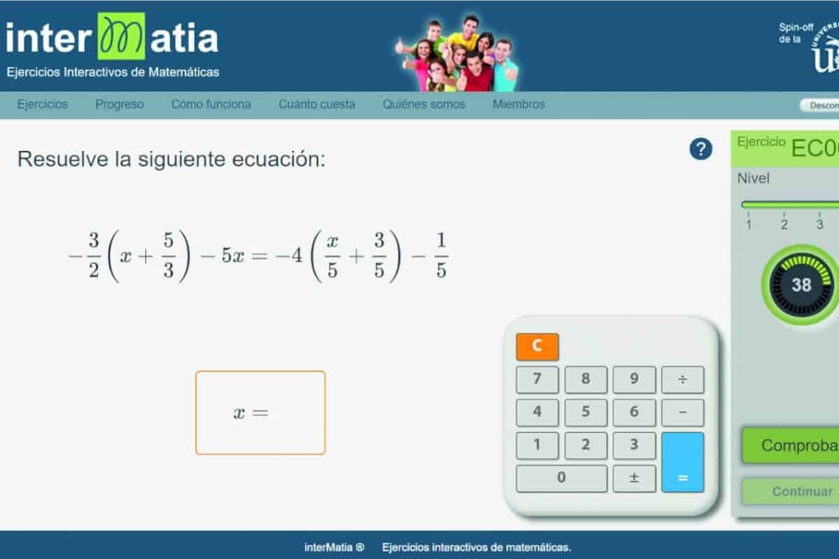 Ejemplos de Software Educativo - InterMatia