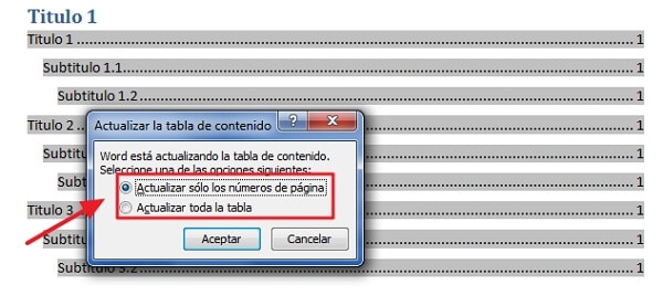 Cómo hacer un índice en Word - Pasos para hacer un índice en Word de manera automática- paso número 3- paso 2