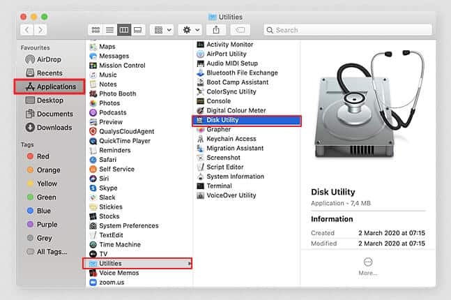 Cómo formatear un disco duro -Formatear disco duro externo en MAC - paso 1