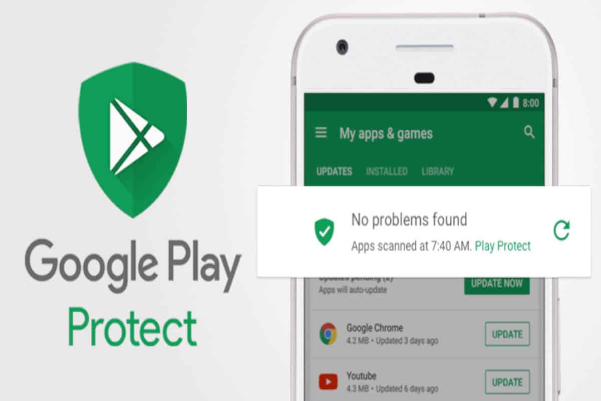 Antivirus para celulares gratis - Google Play Protect