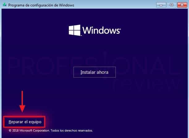 Reparar Windows 10 - Reparar Windows 10 a través de medios de instalación